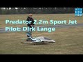 Predator 2.2m Sport Jet Pilot Dirk Lange Demo Flight