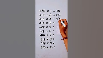 Write the Table of 416 in 19 second only..#maths #mathshack #mathstricks ‎@study_care0 
