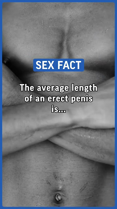 The average length of an erect penis is around 5.16 inches (13.12 cm). #facts #sex #sexfacts
