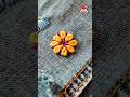 Daisy embroidery + yarn winding #handmadesewing #handwork #needlework #life hacks #sewing tips