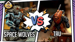 Мультшоу TAU vs SPACE WOLVES I Battlereport 2000pts I Warhammer 40000