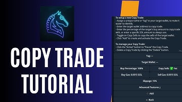 Trojan BOT Copy Trade Tutorial