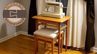 Sewing Table and Stool Part 4: Seat Cushion, Glue-Up, Finish, and Hardware by AlabamaWoodworker 4,758 views 6 years ago 9 minutes, 30 seconds