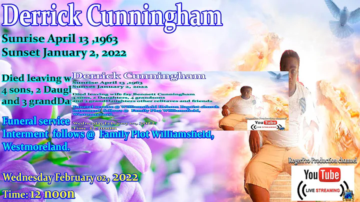 Derrick Cunningham funeral service Feb 02, 2022 "f...