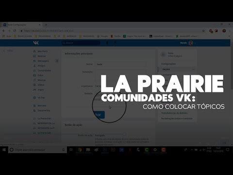 Vídeo: Como Criar Uma Comunidade VK