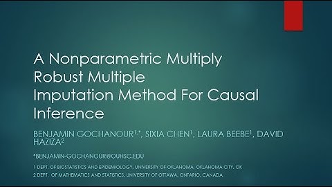 JSM 2020: A Nonparametric Multiply Robust Multiple Imputation Method for Causal Inference