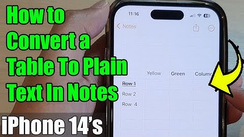 iPhone 14/14 Pro Max: How to Move/Rearrange Table Columns or Rows In Apple Notes