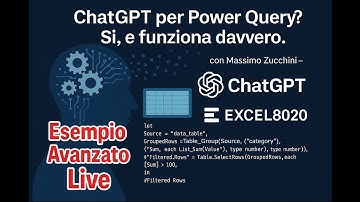 Power Query e ChatGPT? Si, e funziona davvero (esempio avanzato live)