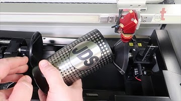 Máy khắc laser với ghá xoay ( Khắc mẫu trụ tròn ) - LASERTECH Co.,Ltd