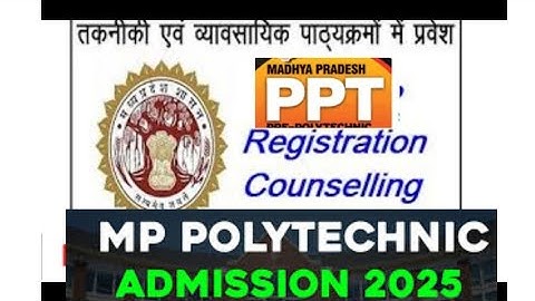 Polytechnic College Admission 2025. MP Polytechnic Diploma Courses Admission 2025.