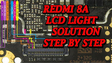 REDMI 8A DISPLAY LIGHT PROBLEM SOLUTION.|| REDMI 8A DISPLAY LIGHT  PROBLEM 100% SOLUTION