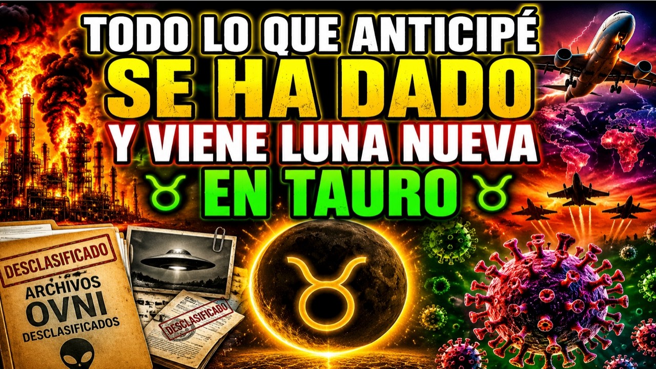 TODO LO QUE TE ANTICIPÉ SE HA DADO😱 Y YA VIENE LA LUNA NUEVA EN TAURO ♉ ...