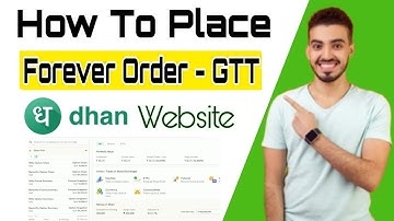 How to place Forever Order - GTT Order on Dhan Web / Forever Order @DhanHQ