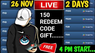 2 Days150 Play Store Redeem Code Giveaway Giving Gamer Free Fire Max Free Fire Live Today Ff Max