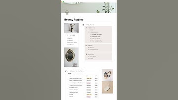 morning routine on my notion beauty regime #grwm #makeup #notion #shorts #beauty #tutorial