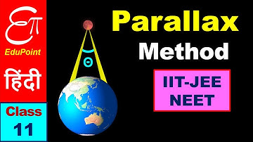 🔴 Units and Measurement - 4 || Parallax Method || in HINDI for Class 11 IIT-JEE NEET