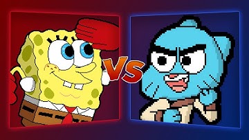 MUGEN Battle - SpongeBob vs Gumball