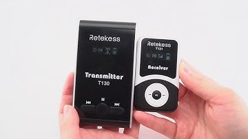 How to do Retekess T130 & T131 Wireless Tour Guide System