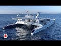 El catamarán que da la primera vuelta al mundo sin combustibles fósiles