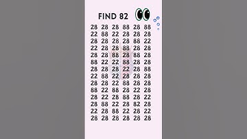 challenge your self to spot 82! in 3 sec? Super Sharp Eyes Can! 🔍👀#brainteasers#iq#shorts
