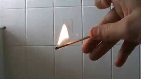 How To Light a Match On Fire Without a Tinderbox