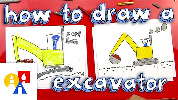 How To Draw An Excavator (for young artists)