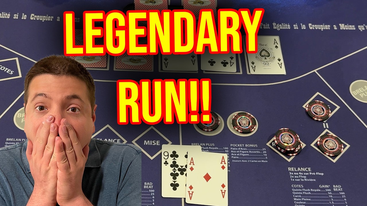 LEGENDARY WINNING RUN! INSANE BETS ON ULTIMATE TEXAS HOLD'EM POKER NEW RECORD $2400 BET!! #poker