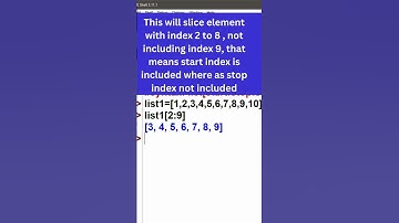 Slicing A List In Python | #shorts