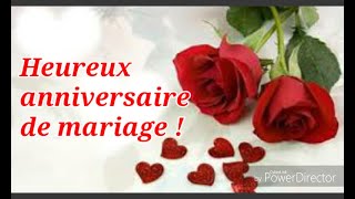 JOYEUX ANNIVERSAIRE DE MARIAGE