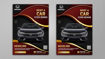 Luxury A4 Flyer Design - Photoshop CC Tutorial