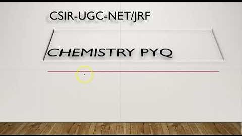 CSIR NET/JRF Chemistry PYQ September 2022 📖