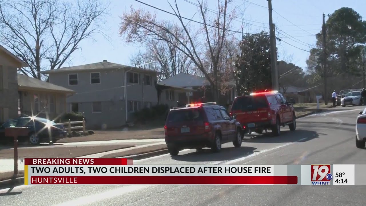 Four Displaced in Huntsville House Fire - YouTube