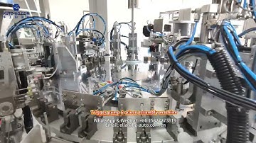 Trigger pump 6-piece assembly machine#machine #factory #trigger #automation