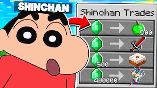 Minecraft But Shinchan Trades🔥OP Items