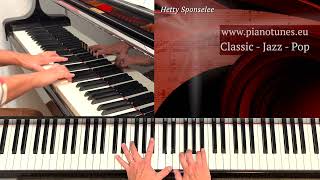 Video thumbnail of "'Cent Mille Chansons', Michel Magne/Frida Boccara, Piano solo by Hetty Sponselee"