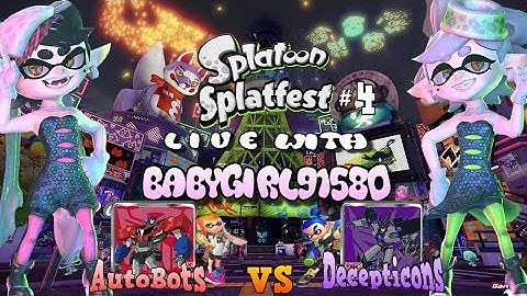 Splatoon Splatfest 4 Autobots VS Decepticons LIVE