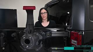 Echomaster Jeep Wrangler JK Rear Camera Kit Install (PCAM-JP3)