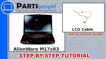 Dell AlienWare M17xR3 LCD Cable Replacement Video Tutorial