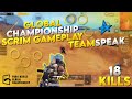 Global Championship (PMGC) Scrim Gameplay (TEAMSPEAK) +18 KILLS w/DIGITAL ATHLETICS