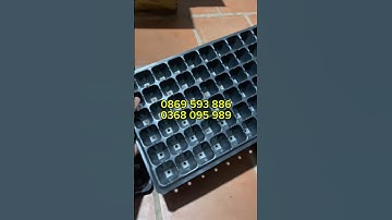 Khay bầu ươm cây giống nhựa đen cứng 72 lỗ siêu tiện lợi. Siêu bền độ bển 5 năm giá rẻ #0869593886