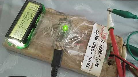 Milli-Ohm ohm metre, AVR MCU + LM317 + HD44780 LCD, range 0.010 ohm - 9.999 ohm, re-build