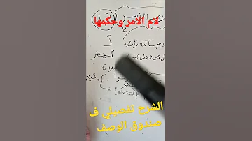 لام الأمر ماهي لام الأمر وماهي حكمها ف أقل من دقيقه تابع احكام اللام الساكنه 