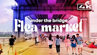 flea market event under the bridge | 4K