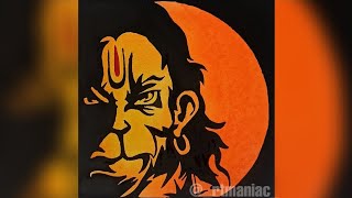 Drawing Hanuman | Lord Hanuman Drawing Using Soft Pastel #shorts #rtmaniac screenshot 4