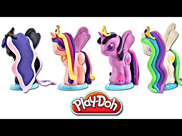 Play-Doh My Little Pony Rainbow Dash Style Salon Set with 6 Cans of Sparkle  Play-Doh 