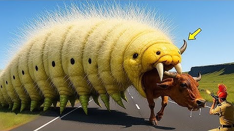 Heroic Rescue Team Saves Greedy Cow from Giant Bug Terrifying Attack..