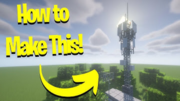 How to make a cell tower in Minecraft!