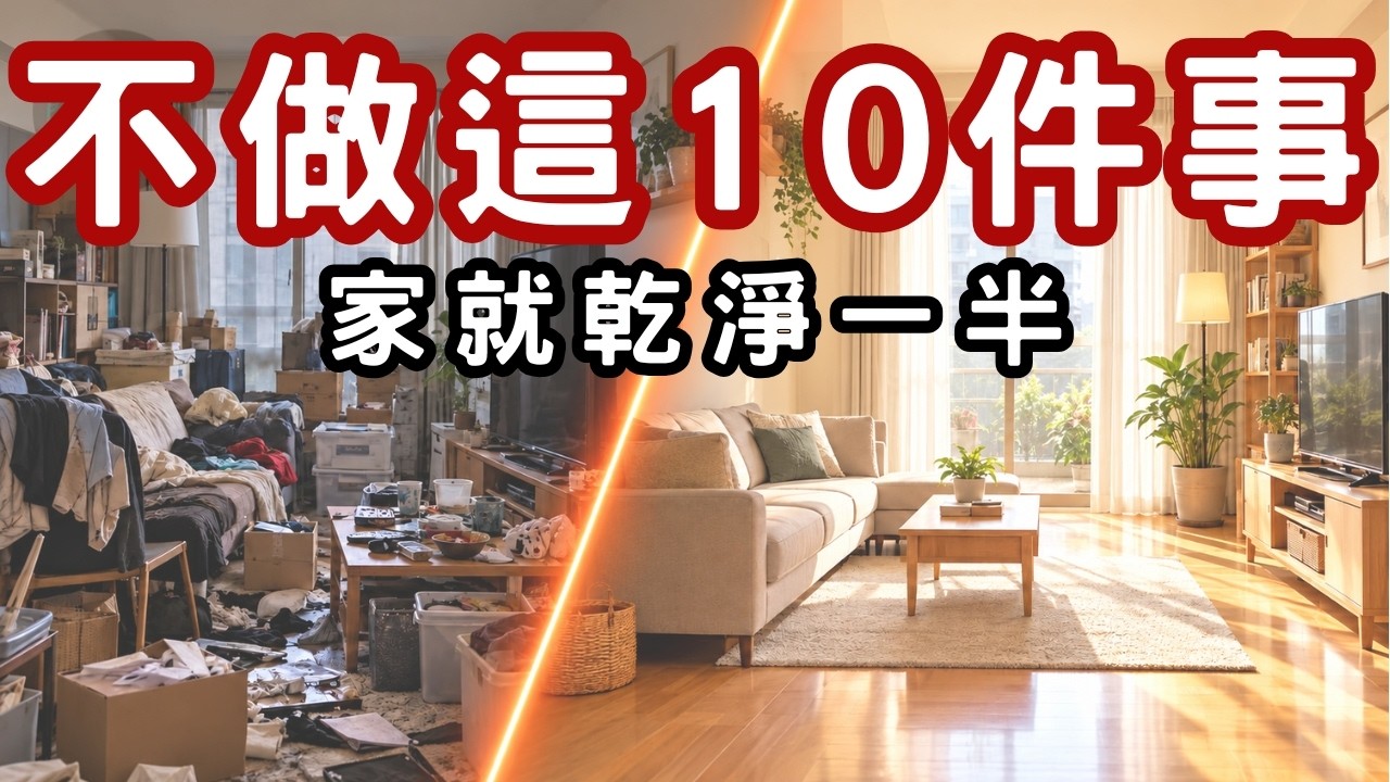 先別整理！ 不做這10件事 家就乾淨一半