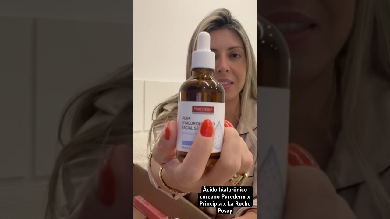 Sérum facial Ácido hialurônico coreano Purederm x Principia x La Roche Posay