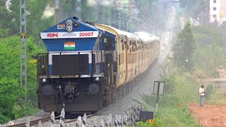 50-in-1 Single Cab EMD Locomotive Twin-toned HORNS Fest of 2023: WDP 4 in LHF Mode | INDIAN RAILWAYS